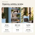 Regał metalowy podwójny niebieski - kolekcja Metalove
