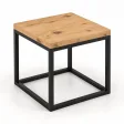 Stolik kawowy metalowy - Dąb Artisan