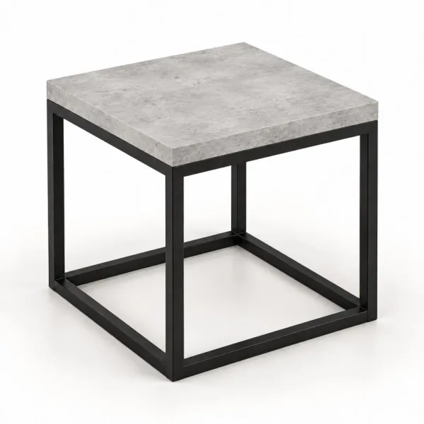 Stolik kawowy metalowy - Beton