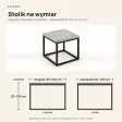 Stolik kawowy metalowy - Beton