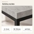 Stolik kawowy metalowy - Beton