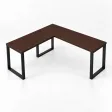 Biurko narożne loft - Wenge