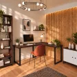 Biurko narożne loft - Wenge