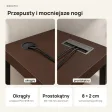 Biurko narożne loft - Wenge