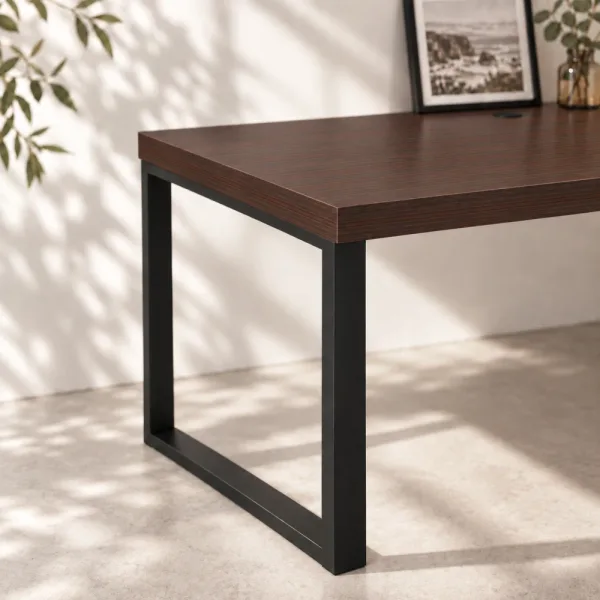 Biurko narożne loft - Wenge