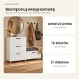 Komoda do przedpokoju z siedziskiem - Biała