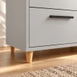 Komoda do przedpokoju z siedziskiem - Szara