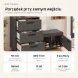 Komoda do przedpokoju z siedziskiem - Grafit