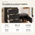 Komoda do przedpokoju z siedziskiem - Czarna