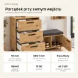 Komoda do przedpokoju z siedziskiem - Dąb Artisan