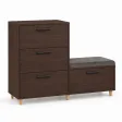 Komoda do przedpokoju z siedziskiem - Wenge