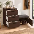 Komoda do przedpokoju z siedziskiem - Wenge