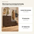 Komoda do przedpokoju z siedziskiem - Wenge