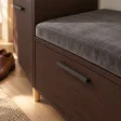 Komoda do przedpokoju z siedziskiem - Wenge