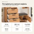 Komoda do przedpokoju z siedziskiem - Buk