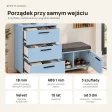 Komoda do przedpokoju z siedziskiem - Niebieski