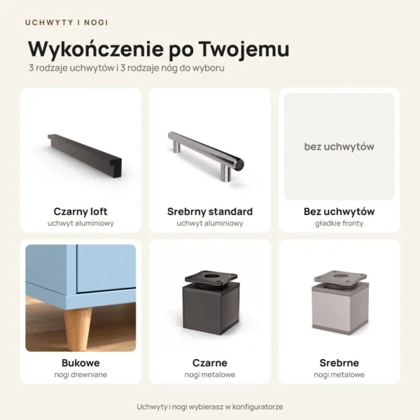 Komoda do przedpokoju z siedziskiem - Niebieski