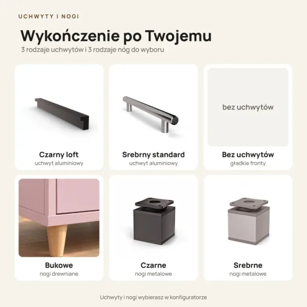 Komoda do przedpokoju z siedziskiem - Różowy