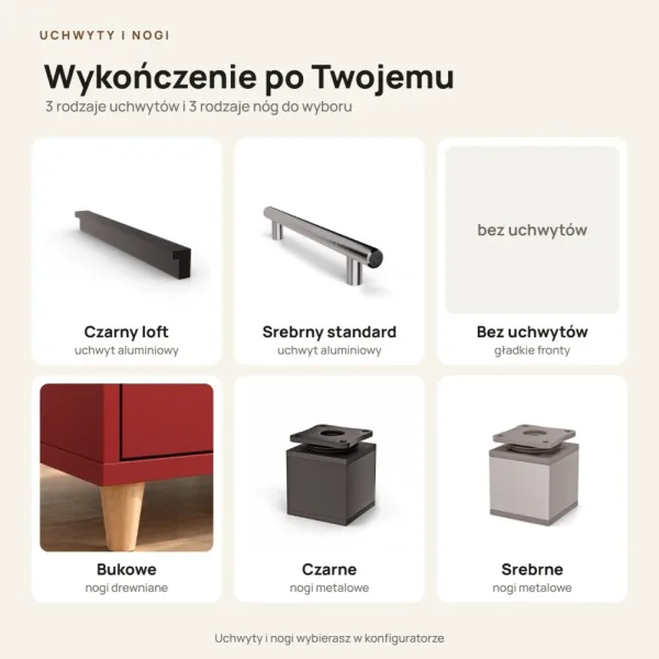 Komoda do przedpokoju z siedziskiem - Czerwony