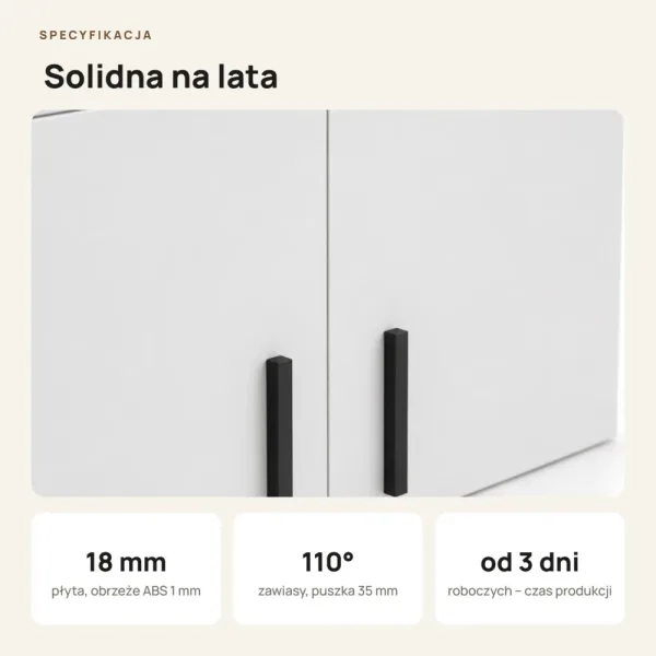 Nadstawka do szafy Kamil - Biała