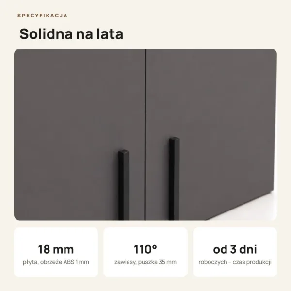 Nadstawka do szafy Kamil - Grafit