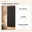 Nadstawka do szafy Kamil - Czarna
