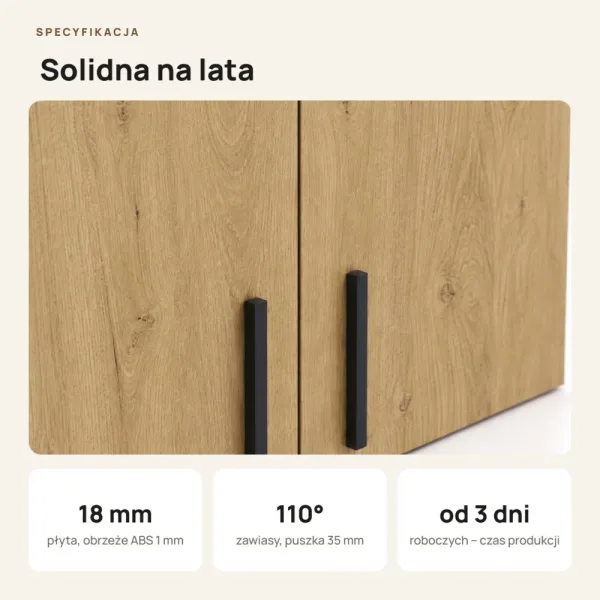 Nadstawka do szafy Kamil - Dąb Kamienny