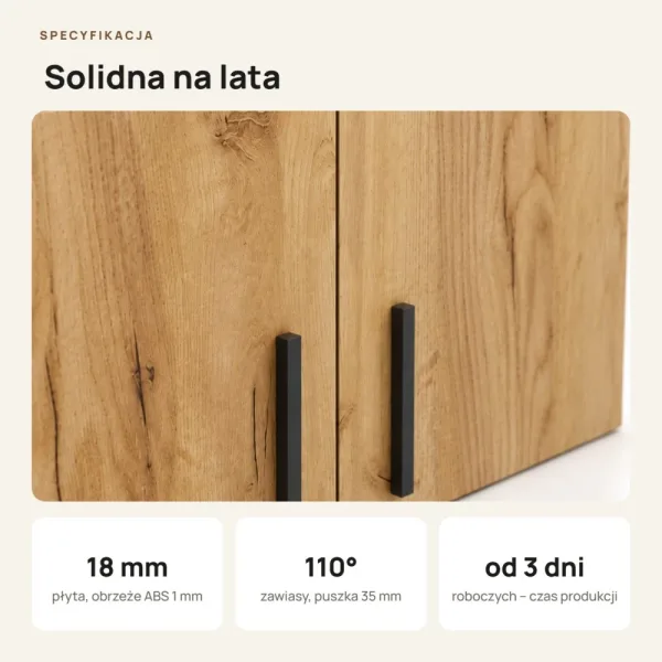 Nadstawka do szafy Kamil - Dąb Złoty