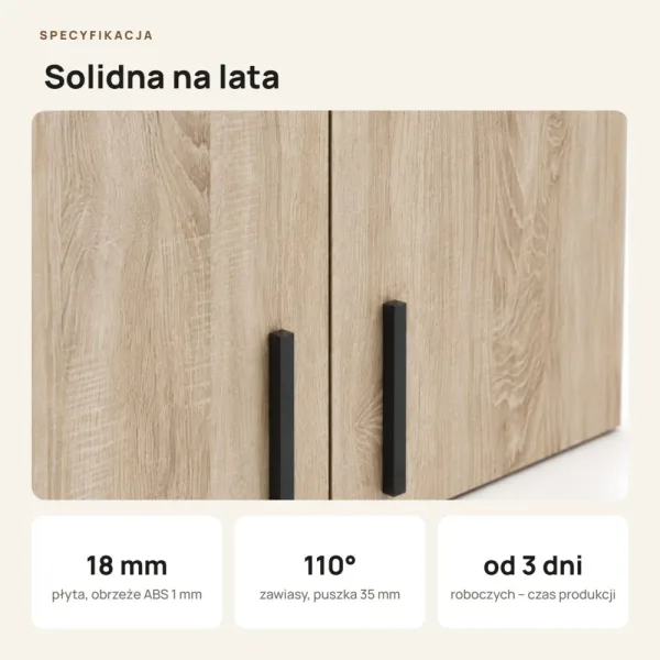 Nadstawka do szafy Kamil - Dąb Sonoma