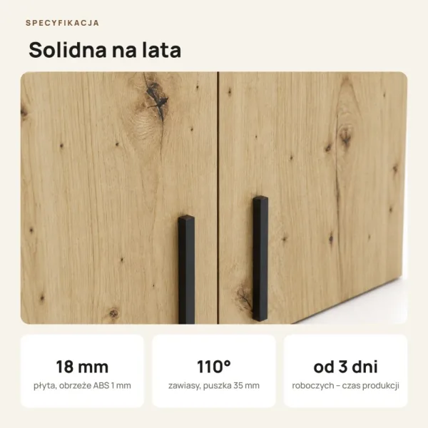 Nadstawka do szafy Kamil - Dąb Artisan