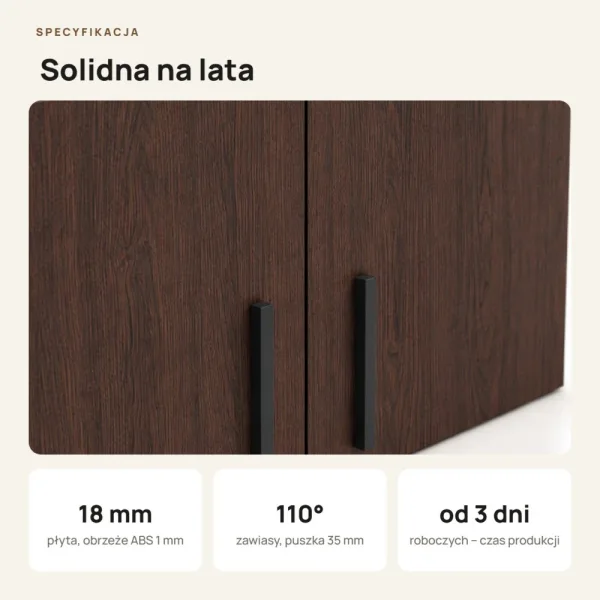 Nadstawka do szafy Kamil - Wenge