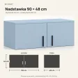 Nadstawka do szafy Kamil - Niebieska