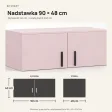 Nadstawka do szafy Kamil - Różowa