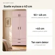 Nadstawka do szafy Kamil - Różowa