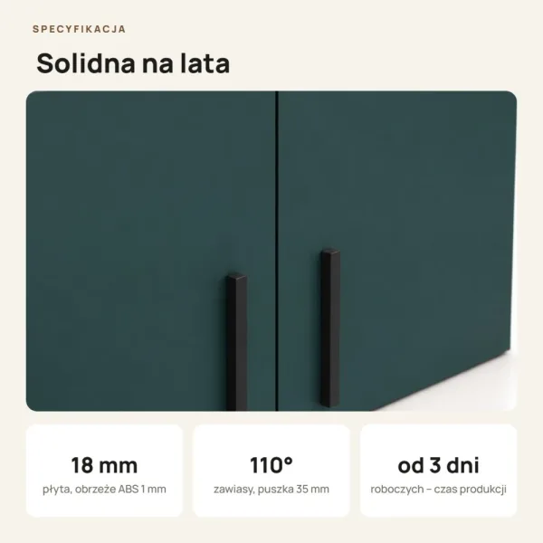 Nadstawka do szafy Kamil - Zielona