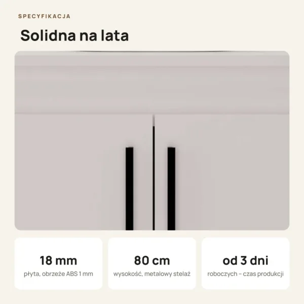 Szafka pod umywalkę - Biała