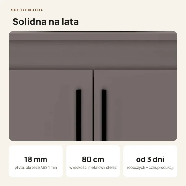 Szafka pod umywalkę - Grafit