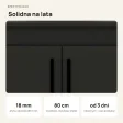 Szafka pod umywalkę - Czarny