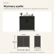Szafka pod umywalkę - Czarny