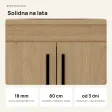 Szafka pod umywalkę - Dąb Kamienny