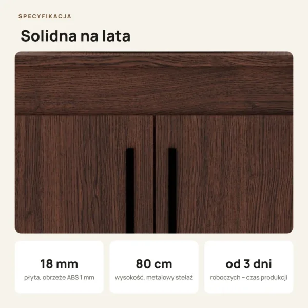 Szafka pod umywalkę - Wenge