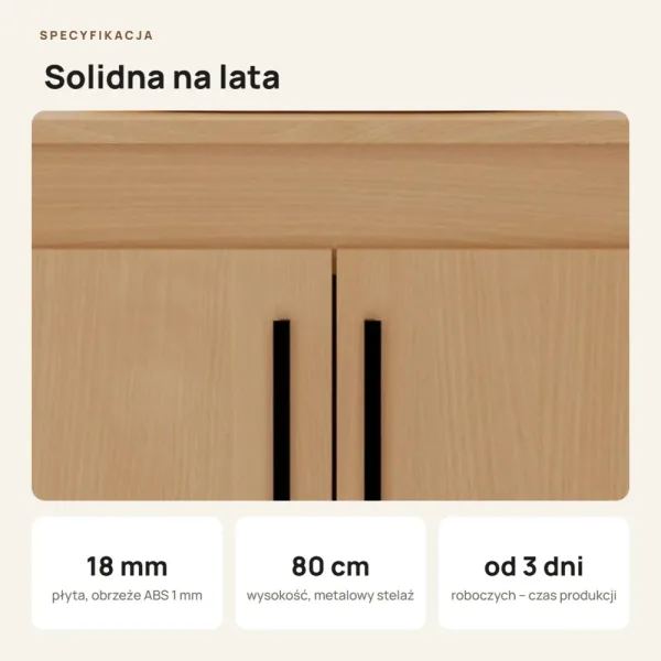 Szafka pod umywalkę - Buk
