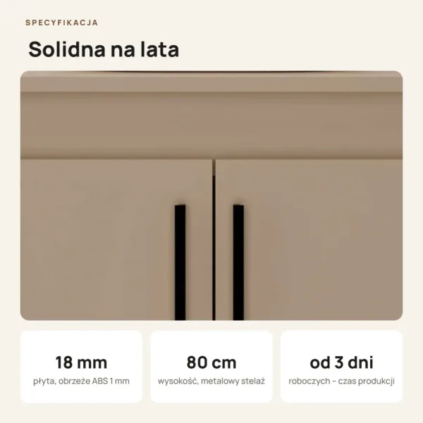 Szafka pod umywalkę - Cappuccino