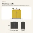 Szafka pod umywalkę - Żółty