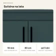 Szafka pod umywalkę - Zielony