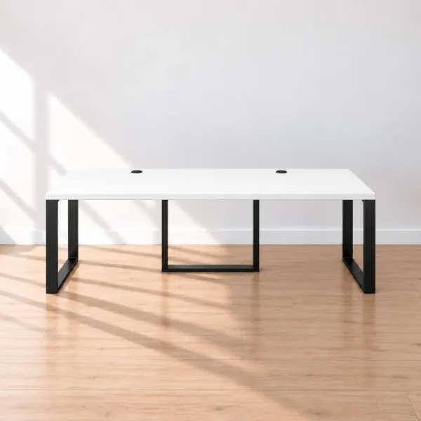 Biurko podwójne Iron Duo Loft - Biały