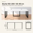 Biurko podwójne Iron Duo Loft - Biały