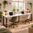 Biurko podwójne Iron Duo Loft - Biały