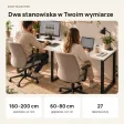Biurko podwójne Iron Duo Loft - Biały