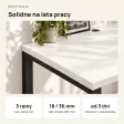 Biurko podwójne Iron Duo Loft - Biały